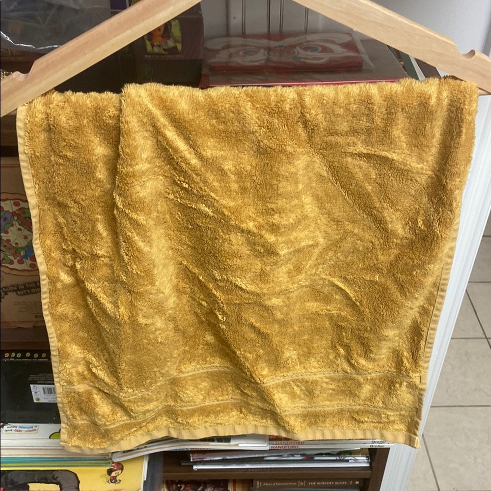 Zara Home Golden Yellow Face Towel